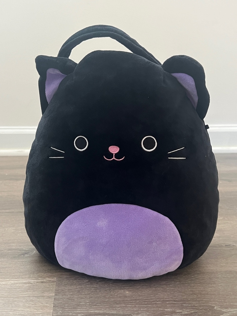 Kellytoy Squishmallows Autumn The Black Cat Halloween Plush Treat Pail No Tag